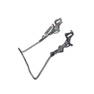 Silver Iron Rear Kickstand Stand for 26'' Bicycle Double-Leg Parking Rack New4gW - Picture 1 of 10
