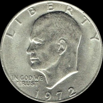 1972 P Dólar Eisenhower Sobre Moeda Não Circulada EUA Estado Perfeito IKE - Imagem 1 de 3