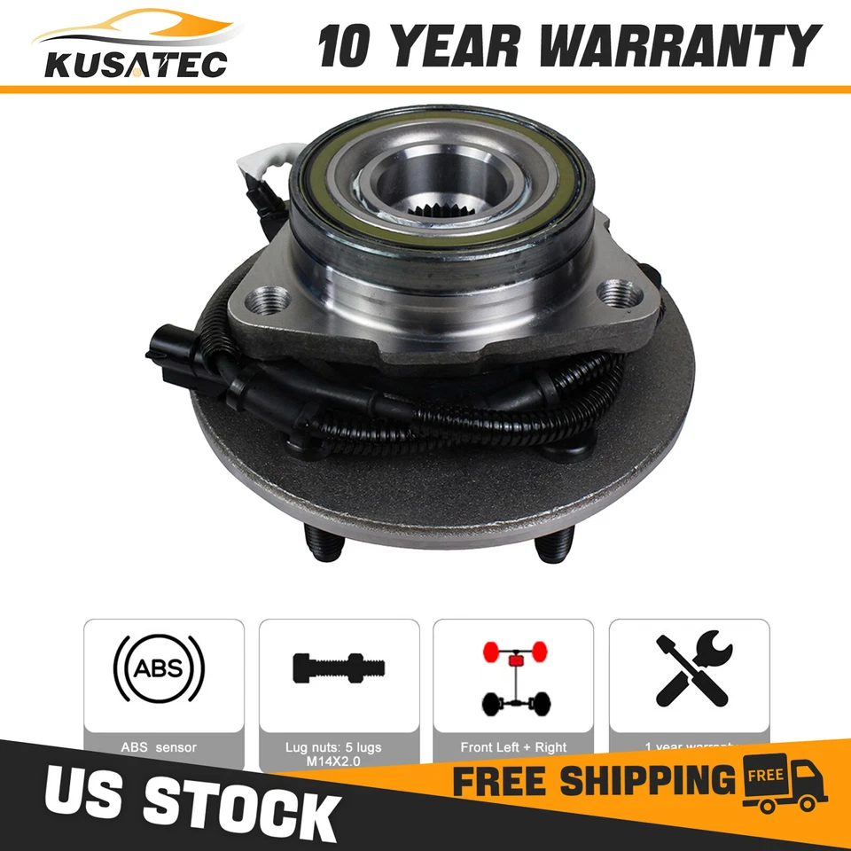 Front Wheel Hub Bearing Assembly For 4x4 4WD Ford F150 2000-2003 F-150 Heritage - Image 1 of 4