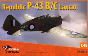 Dora Wings Models 1/48 REPUBLIC P-43 B/C LANCER American Fighter - Picture 1 of 7