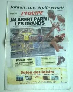 L'EQUIPE N°15.202 du 20/03/1995 - Jordan /Jalabert /Angleterre Grand Chelem - Picture 1 of 9