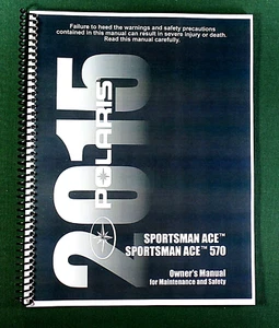2015 Polaris Sportsman Ace 570 ATV Owner's Manual: 154 Pages & Protective Covers - Bild 1 von 1