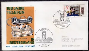 209 - Germany 1977 - The 100th Anniversary of the Telphone - FDC - Picture 1 of 2