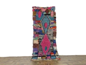 Hand Knotted Runner Rug,Colorful Entryway Kilim Runner,Beber Areat,2'7"x6"ft - Picture 1 of 12