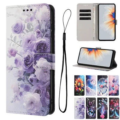 Flower Butterfly Wallet Phone Case For Samsung A12 A22 A32 A42 A52 A52S A72 A53 - Image 1 of 4