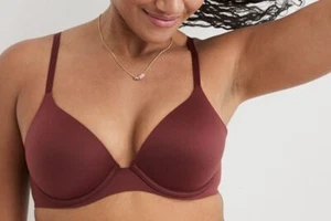 Aerie Royal Berry Real Sunnie Full Coverage Strappy Convertible Bra - Picture 1 of 5