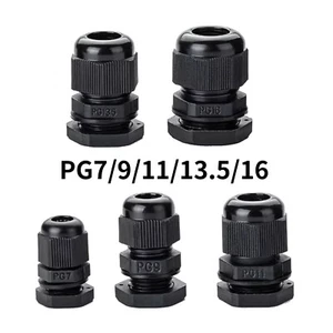 3-14mm Cable Connectors PG7/9/11/13.5/16 Cable Gland Joints Wire Protectors - Picture 1 of 20