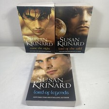 3 Lot Susan Krinard- Lord of Legends, Come the Night, Lord of the Wild Paperback