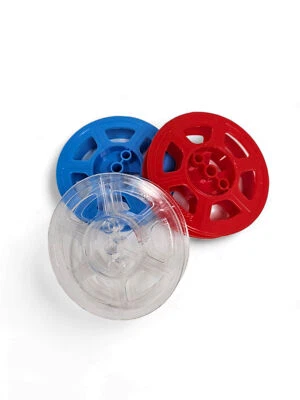 3" 9.5mm Cine Reel - Red/Blue/Clear - Image 1 of 4