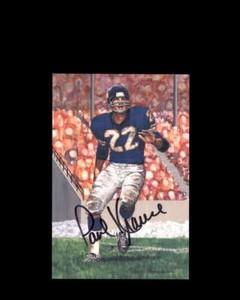 Paul Krause PSA DNA Coa Signed Goal Line Art Card Autograph