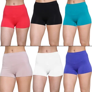 New Women High Waist Boxer Shorts Pants Shape wear Ladies Underwear Plus Size UK - Picture 1 of 27