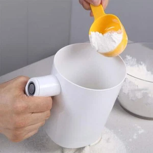 Flour Sifter Electric Sieve Cooking Stainless Steel Mesh Shaker Kitchen Cakes... - Picture 1 of 8