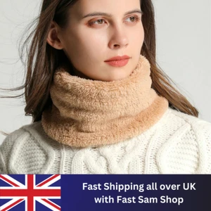 Ultra Soft Thick Faux Fur Circle Neck Warmer for Men and Women | Neck Warmer - Picture 1 of 19