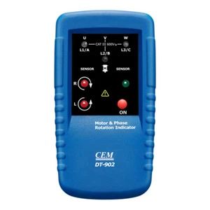CEM DT-902 Motor and Three 3 Phase Rotation Indicator Tester 1~400V AC⊕IK - Picture 1 of 4