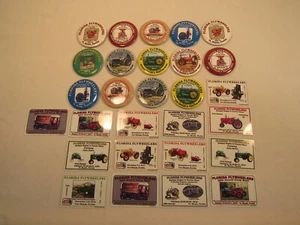 Lot Of Antique Farm Tractor Club Show Pins Buttons Plaques John Deere - Picture 1 of 8