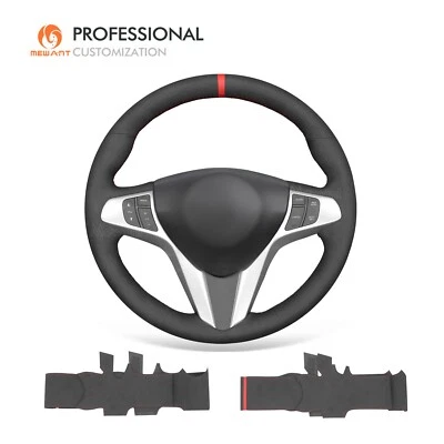 Крышка рулевого колеса автомобиля MEWANT ручная строчка черная замша для Acura RDX 2007-2012 - Изображение 1 из 4