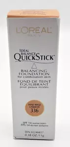 NEW L'Oréal Ideal Balance QuickStick Balancing SPF 14 Foundation-336 Sand Beige - Picture 1 of 1