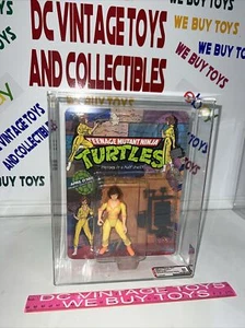 TMNT 1988 April ONeil Orange Stripe Ninja Turtles Original 10 back AFA 85 🔥 - Picture 1 of 17