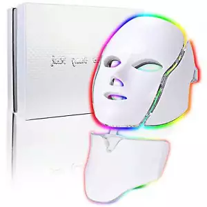 LED Face Mask,7 Colors Light Therapy for Skin Care,Beauty for Facial Treatment - Picture 1 of 4