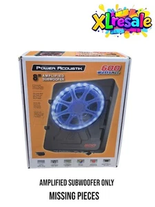 POWER ACOUSTIK 8" Subwoofer Amplificado 600 Vatios Máximo LED Coche Estéreo Música USW-80L - Imagen 1 de 11
