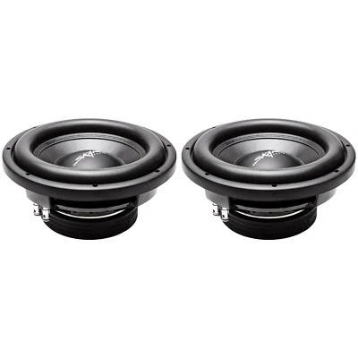 (2) NEW SKAR AUDIO VD-10 D4 10" 500W RMS DUAL 4 SHALLOW MOUNT SUBWOOFERS - PAIR