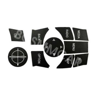 Calcomanía adhesiva de reparación de botones multimedia interiores apta para BMW X3 F25 2011-2013 Foto 1 de 4