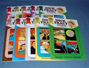 DICK TRACY, (10) VOLUME COMIC BOOK LOT - NO. 31 THRU 40 - 1988 - USED COND. - Picture 1 of 4