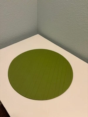 NEW set of (10) ten Ikea round placemats, green, washable, wedding decor - SALE! - Image 1 of 4