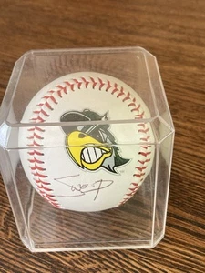 SOUTH BEND SILVER HAWKS handsignierter "Swoop" Baseball mit Acryl Display Box - Bild 1 von 5