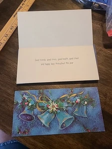 18x VINTAGE MCM Ambassador CHRISTMAS CARD Money Holder  UNUSED USA  - Picture 1 of 5