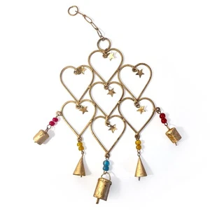 Hearts Stars & Bells Windchime - Picture 1 of 7