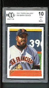2001 Topps Gallery - Barry Bonds #34 BCCG 10 - Picture 1 of 2