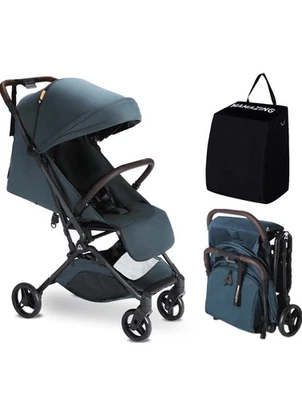 Cochecito de bebé ligero, TravelL apto para aviones, solo 11,5 libras (azul) nuevo Foto 1 de 4