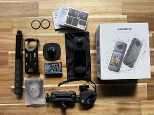 Insta360 X4 ONE X4 8K 360 Action Camera + Motorcycle Mount - Picture 1 of 6