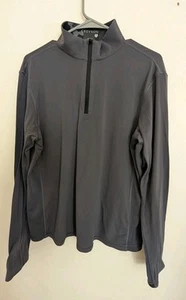 Greyson Golf Tate Herren Quarter Zip Small Performance Stretch Pullover grau Jacke - Bild 1 von 10