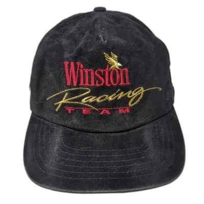Gorra Winston Racing Team Snapback 5 paneles negra talla única ajustable bordada Foto 1 de 4