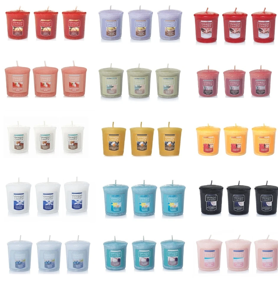 Lot of 3 Yankee Candle Votive Candle, Sampler 1.75oz - Variations - Image 1 of 1