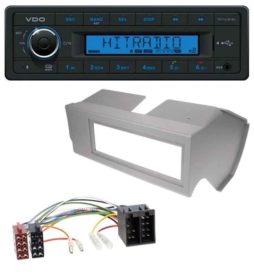 VDO Bluetooth AUX USB MP3 Autoradio für Fiat Panda (bis 2002) - grau - Bild 1 von 4