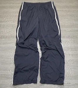 Vintage Abercrombie & Fitch Pants Track Windbreaker Blue Mens XL Y2K Lined Zip - Picture 1 of 18