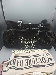 Bolsa de bebé acolchada de terciopelo Juicy Couture de colección almohadilla de cambio de pañales Y2K - Imagen 1 de 12