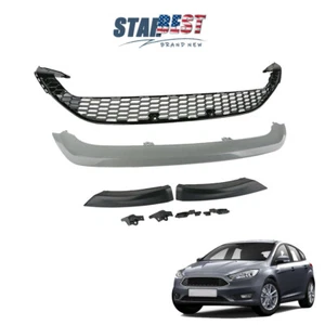For Ford Focus 15-16 Front Grille Bumper Cover Lower Grill With 3 Front Lips - Picture 1 of 7
