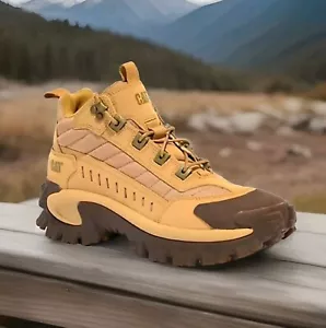 NUOVI stivali da uomo TG 8, CAT CATERPILLAR Intruder Mid TAFFY / BEIGE / MARRONE P110470 - Foto 1 di 11