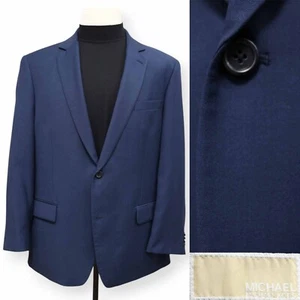 MICHAEL KORS mens solid blue SLIM FIT sport coat suit jacket blazer 44 R - Picture 1 of 15