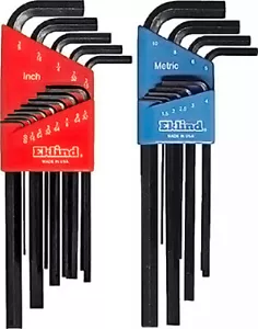 Eklind 10222 13pc SAE and 9pc Metric L-Key Allen Wrench Sets - USA MADE - Picture 1 of 1