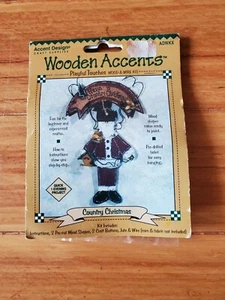 Accent Designs Accenti in Legno Country Kit Natale Babbo Natale Nuovo con scatola - Foto 1 di 4
