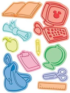 School Days Cuttlebug Disney Die & Embossing Folder 37-1738 Computer Book NEW! - Picture 1 of 3