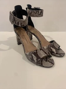 Chinesische Wäsche Kunstschlangenleder Kleid Sandalen mit Schnalle Riemen Größe 8M (19) - Bild 1 von 12