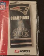 NEW ENGLAND PATRIOTS 2015 NFL SUPERBOWL CHAMPIONS BANNER PIN BRAND NEW SEALED