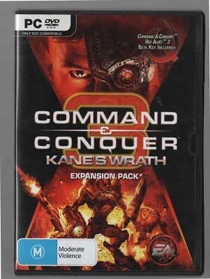 Command & Conquer 3 Kane's Wrath (PC game) 2008 Original DVD Case - Image 1 of 3