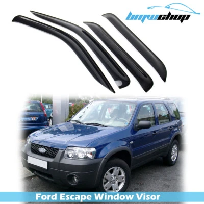 Fits Mazda Tribute Ford Escape 01-12 Mercury Mariner Window Visor Sun Guards - Image 1 of 4